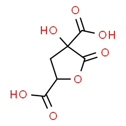 ChemSpider 2D Image | 4-Hydroxy-5-oxotetrahydro-2,4-furandicarboxylic acid (non-preferred name) | C6H6O7