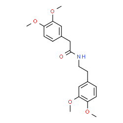 ChemSpider 2D Image | N-[2-(3,4-Dimethoxyphenyl)ethyl]-3,4-dimethoxyphenylacetamide | C20H25NO5