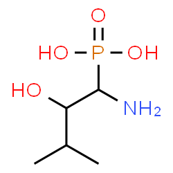 ChemSpider 2D Image | (1-Amino-2-hydroxy-3-methylbutyl)phosphonic acid | C5H14NO4P