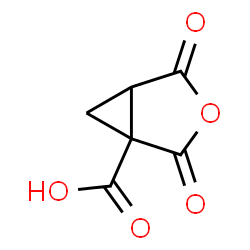ChemSpider 2D Image | 2,4-Dioxo-3-oxabicyclo[3.1.0]hexane-1-carboxylic acid | C6H4O5
