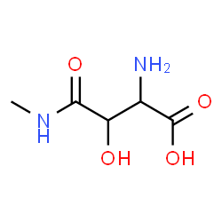 ChemSpider 2D Image | 3-Hydroxy-N-methylasparagine | C5H10N2O4