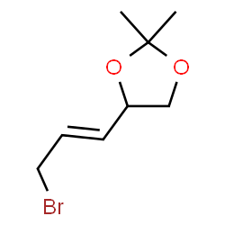 ChemSpider 2D Image | 4-[(1E)-3-Bromo-1-propen-1-yl]-2,2-dimethyl-1,3-dioxolane | C8H13BrO2