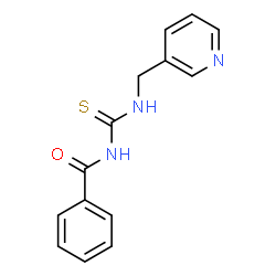ChemSpider 2D Image | N-benzoyl-N'-(3-pyridylmethyl)thiourea | C14H13N3OS