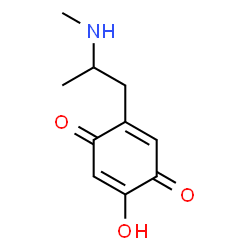 ChemSpider 2D Image | 2-Hydroxy-5-[2-(methylamino)propyl]-1,4-benzoquinone | C10H13NO3