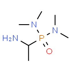 ChemSpider 2D Image | P-(1-Aminoethyl)-N,N,N',N'-tetramethylphosphonic diamide | C6H18N3OP