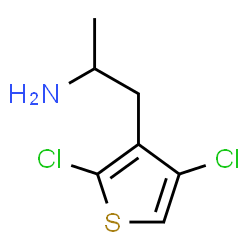 ChemSpider 2D Image | 1-(2,4-Dichloro-3-thienyl)-2-propanamine | C7H9Cl2NS