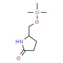 ChemSpider 2D Image | 5-{[(Trimethylsilyl)oxy]methyl}-2-pyrrolidinone | C8H17NO2Si