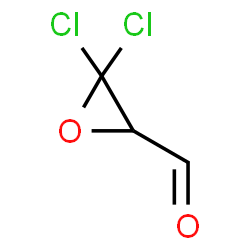ChemSpider 2D Image | 3,3-Dichloro-2-oxiranecarbaldehyde | C3H2Cl2O2