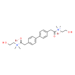 ChemSpider 2D Image | 2,2'-(4,4'-Biphenyldiyl)bis[N-(2-hydroxyethyl)-N,N-dimethyl-1-oxoethanaminium] dibromide | C24H34Br2N2O4
