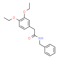 ChemSpider 2D Image | N-Benzyl-2-(3,4-diethoxyphenyl)acetamide | C19H23NO3