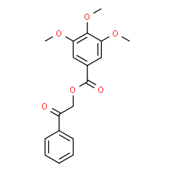 ChemSpider 2D Image | 2-Oxo-2-phenylethyl 3,4,5-trimethoxybenzoate | C18H18O6