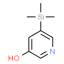 ChemSpider 2D Image | 5-(Trimethylsilyl)-3-pyridinol | C8H13NOSi