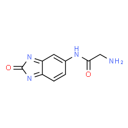ChemSpider 2D Image | N-(2-Oxo-2H-benzimidazol-5-yl)glycinamide | C9H8N4O2