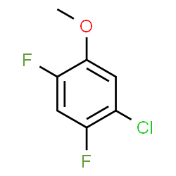 ChemSpider 2D Image | 1-Chloro-2,4-difluoro-5-methoxybenzene | C7H5ClF2O