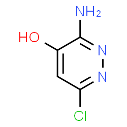 ChemSpider 2D Image | 3-Amino-6-chloro-4-pyridazinol | C4H4ClN3O