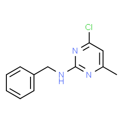 ChemSpider 2D Image | N-Benzyl-4-chloro-6-methyl-2-pyrimidinamine | C12H12ClN3