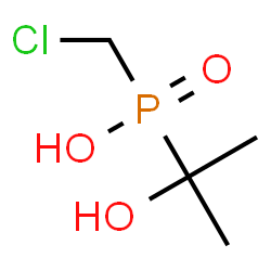 ChemSpider 2D Image | (Chloromethyl)(2-hydroxy-2-propanyl)phosphinic acid | C4H10ClO3P