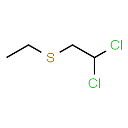 ChemSpider 2D Image | 1,1-Dichloro-2-(ethylsulfanyl)ethane | C4H8Cl2S