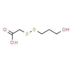 ChemSpider 2D Image | [(3-Hydroxypropyl)disulfanyl]acetic acid | C5H10O3S2