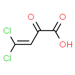 ChemSpider 2D Image | 4,4-Dichloro-2-oxo-3-butenoic acid | C4H2Cl2O3