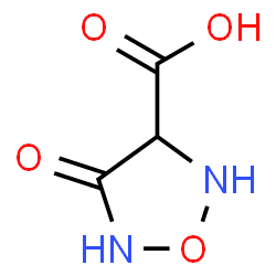 ChemSpider 2D Image | 4-Oxo-1,2,5-oxadiazolidine-3-carboxylic acid | C3H4N2O4
