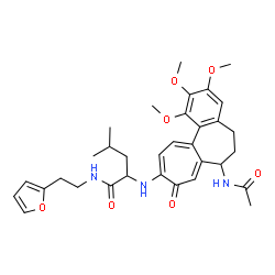 ChemSpider 2D Image | N~2~-(7-Acetamido-1,2,3-trimethoxy-9-oxo-5,6,7,9-tetrahydrobenzo[a]heptalen-10-yl)-N-[2-(2-furyl)ethyl]leucinamide | C33H41N3O7