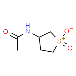 ChemSpider 2D Image | N-(1-oxido-1-oxo-2,3,4,5-tetrahydrothiophen-3-yl)acetamide | C6H11NO3S