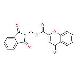 ChemSpider 2D Image | (1,3-Dioxo-1,3-dihydro-2H-isoindol-2-yl)methyl 4-oxo-4H-chromene-2-carboxylate | C19H11NO6