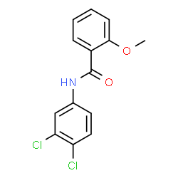 ChemSpider 2D Image | N-(3,4-Dichlorophenyl)-2-methoxybenzamide | C14H11Cl2NO2