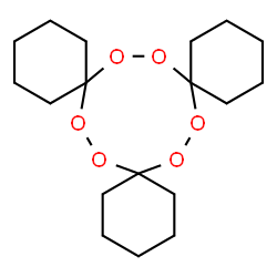 ChemSpider 2D Image | 7,8,15,16,23,24-Hexaoxatrispiro[5.2.5~9~.2.5~17~.2~6~]tetracosane | C18H30O6