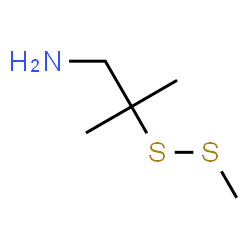 ChemSpider 2D Image | 2-Methyl-2-(methyldisulfanyl)-1-propanamine | C5H13NS2