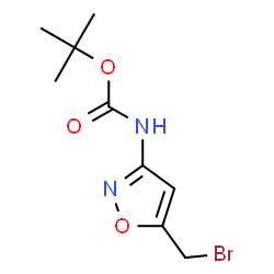 ChemSpider 2D Image | 2-Methyl-2-propanyl [5-(bromomethyl)-1,2-oxazol-3-yl]carbamate | C9H13BrN2O3