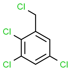 ChemSpider 2D Image | 1,2,5-Trichloro-3-(chloromethyl)benzene | C7H4Cl4