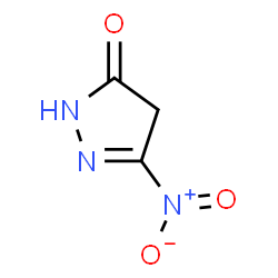 ChemSpider 2D Image | 5-Nitro-2,4-dihydro-3H-pyrazol-3-one | C3H3N3O3