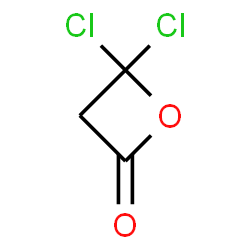 ChemSpider 2D Image | 4,4-Dichloro-2-oxetanone | C3H2Cl2O2