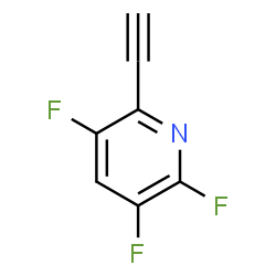 ChemSpider 2D Image | 2-Ethynyl-3,5,6-trifluoropyridine | C7H2F3N