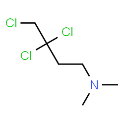 ChemSpider 2D Image | 3,3,4-Trichloro-N,N-dimethyl-1-butanamine | C6H12Cl3N