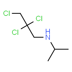 ChemSpider 2D Image | 2,2,3-Trichloro-N-isopropyl-1-propanamine | C6H12Cl3N