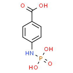 ChemSpider 2D Image | 4-(Phosphonoamino)benzoic acid | C7H8NO5P