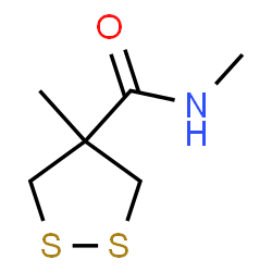 ChemSpider 2D Image | N,4-Dimethyl-1,2-dithiolane-4-carboxamide | C6H11NOS2