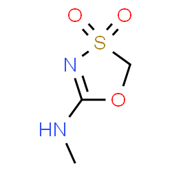 ChemSpider 2D Image | N-Methyl-1,3,4-oxathiazol-5-amine 3,3-dioxide | C3H6N2O3S