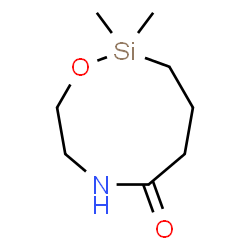 ChemSpider 2D Image | 2,2-Dimethyl-1,7,2-oxazasilonan-6-one | C8H17NO2Si