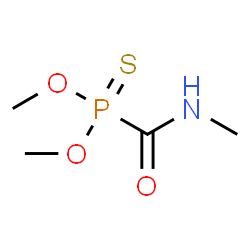 ChemSpider 2D Image | Phosphonothioic acid, P-[(methylamino)carbonyl]-, O,O-dimethyl ester | C4H10NO3PS