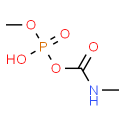 ChemSpider 2D Image | Phosphoric acid, methyl (methylamino)carbonyl ester | C3H8NO5P