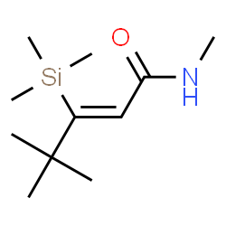 ChemSpider 2D Image | (2Z)-N,4,4-Trimethyl-3-(trimethylsilyl)-2-pentenamide | C11H23NOSi