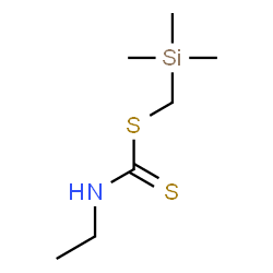 ChemSpider 2D Image | (Trimethylsilyl)methyl ethylcarbamodithioate | C7H17NS2Si