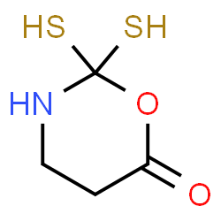 ChemSpider 2D Image | 2,2-Disulfanyl-1,3-oxazinan-6-one | C4H7NO2S2