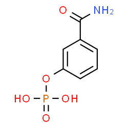 ChemSpider 2D Image | 3-Carbamoylphenyl dihydrogen phosphate | C7H8NO5P