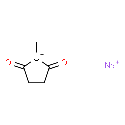 ChemSpider 2D Image | Sodium 1-methyl-2,5-dioxocyclopentanide | C6H7NaO2