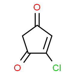 ChemSpider 2D Image | 4-Chloro-4-cyclopentene-1,3-dione | C5H3ClO2